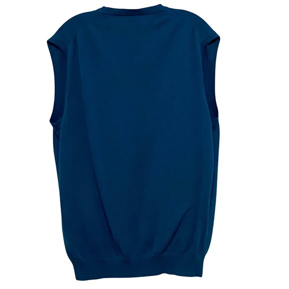 Jos A Bank Sweater Vest Mens XXL Grandpacore Pima Cotton Preppy Old Money Office - Picture 3 of 5